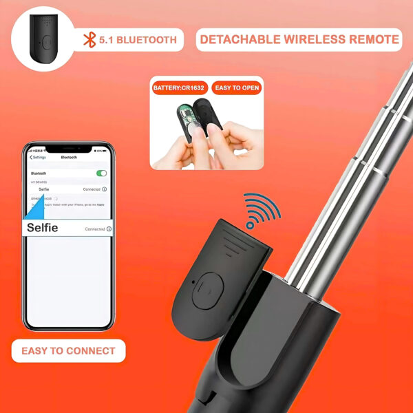 Fabfunk 65-Inch Selfie Stick Tripod - Image 5