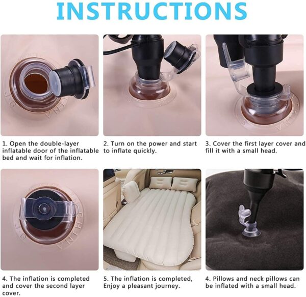Car Mattress Air Inflatable Bed - Image 6