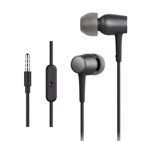 Fabfunk Black 3.5mm Jack Earphones | Clear Sound, Sleek Design - Image 2