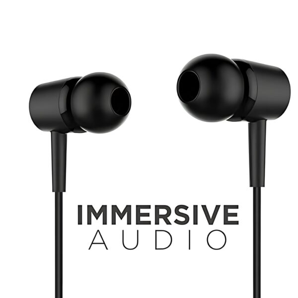 Fabfunk Black 3.5mm Jack Earphones | Clear Sound, Sleek Design - Image 5