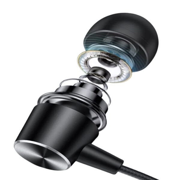 Fabfunk Black 3.5mm Jack Earphones | Clear Sound, Sleek Design - Image 9
