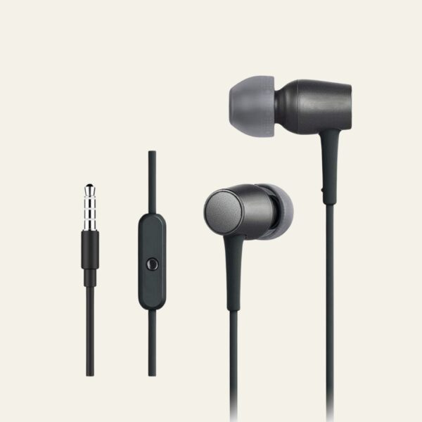 Fabfunk Black 3.5mm Jack Earphones | Clear Sound, Sleek Design
