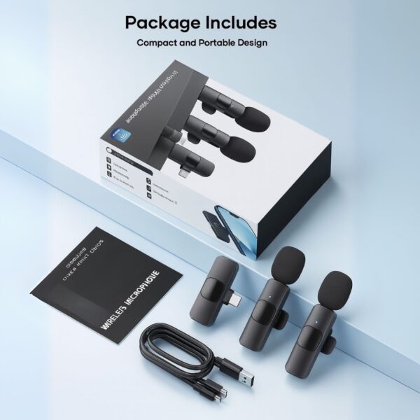 Fabfunk K9 Wireless Microphone for Type C Smartphones Mic - Image 7