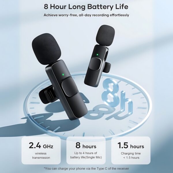 Fabfunk K9 Wireless Microphone for Type C Smartphones Mic - Image 3