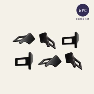 6 Pc Car Buckle Alarm Stopper Combo Set
