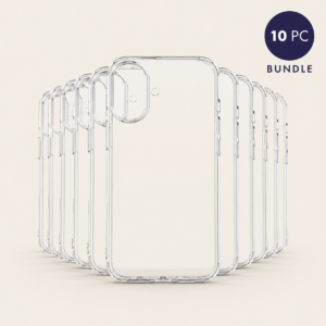 10 Pack Transparent Cases for iPhone 16  – Premium Clear Back Cover, Replace When Yellow, Slim & Shockproof Protection