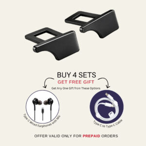 2 Pc Set Kelenate Car Buckle Made in Korea (Carbon fibre)