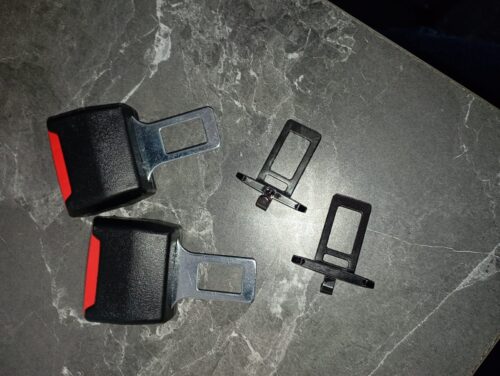 3 Pc Alloy Metal Car Seat Belt Lock with Hook & 2 Pc Car Seat Belt Buckle Extension Clip Combo Set photo review