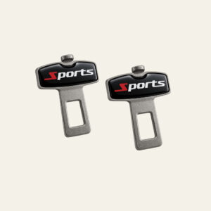 2 Pc Sports Style Seat Belt Hook & Extender Pair