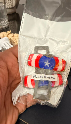2 Pc Captain America Shield Style Seat Belt Hook & Extender Pair photo review
