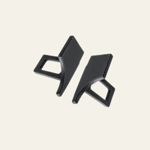 2 PC Premium Alloy Metal Made in India Car Seat Belt Buckle