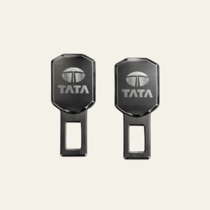 2 Pc Premium Gun Powder Finish Tata Car Belt Buckle Set
