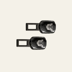 2 Pc Premium Gun Powder Finish Transformers Car Belt Buckle Set