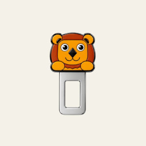 2 PC Orange Lion Character Premium Car Buckle Clip