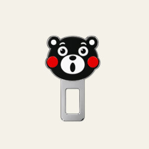 2 PC Black Bear Character Premium Car Buckle Clip