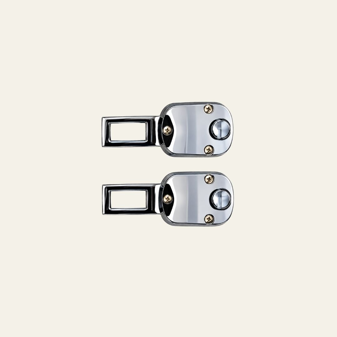 2 Pc Premium Silver Finish Limited Edition Hyundai Car Belt Buckle - Image 6