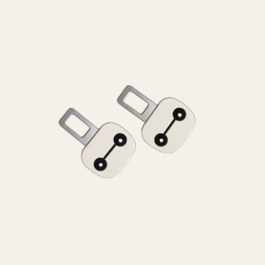 Premium 2 pc Baymax Character Car Buckle Clip Set