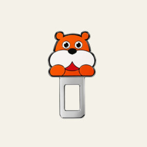 2 PC Cute Orange Hamster Character Car Buckle Clip