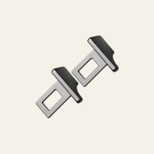 Car Seat Belt Buckle Clip – 2 Pieces ( Iron Cast Black )