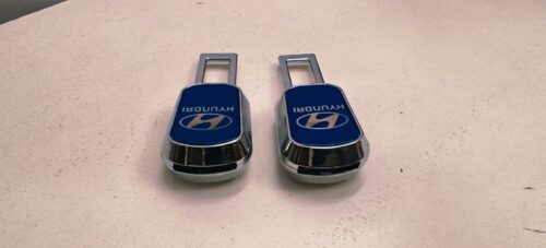 2 Pc Premium Silver Finish Limited Edition Hyundai Car Belt Buckle photo review