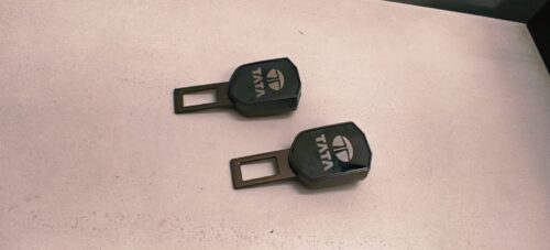 2 Pc Premium Gun Powder Finish Tata Car Belt Buckle Set photo review