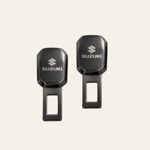 2 Pc Premium Finish Suzuki Car Belt Buckle Set