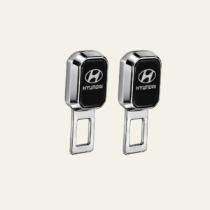 2 Pc Premium Silver Finish Limited Edition Hyundai Car Belt Buckle