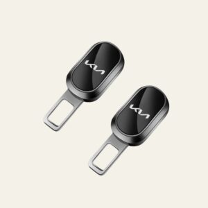 2 Pc Premium Finish Kia Car Belt Buckle Set